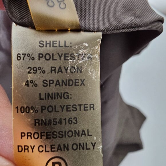 Calvin Klein M Grey Sheath Dress Wrap Cap Sleeve Career Office Professional - Picture 6 of 6